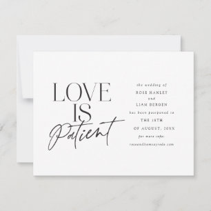 Script Love Wedding Postponed Change the Date Announcement