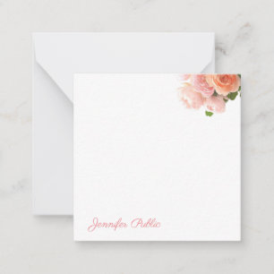 Script main Modèle Aquarelle Fleurs Chic
