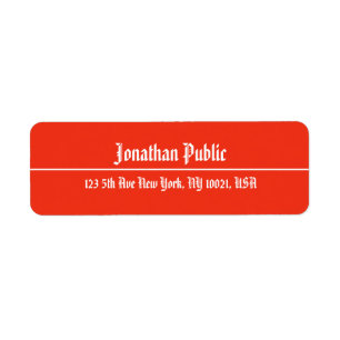 Script main Noël Modèle rouge Adresse de retour