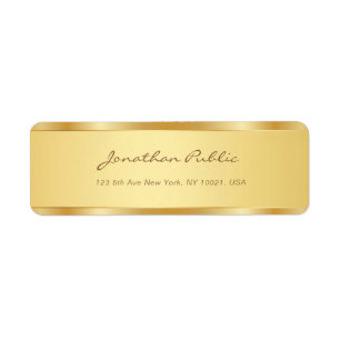 Script manuscrit d'or moderne Texte Modèle Chic