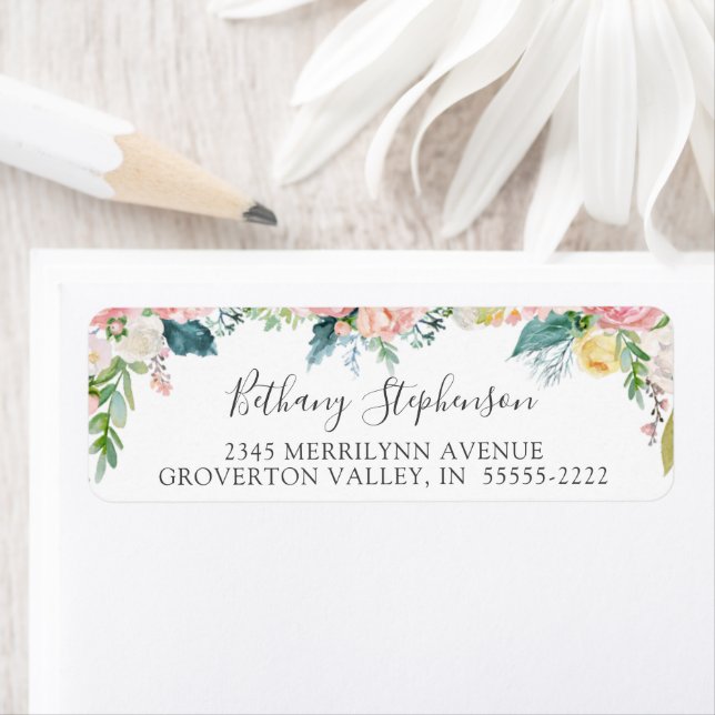Script manuscrit Floral Rose (En situation)