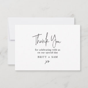 Script manuscrit minimaliste de Merci Mariage