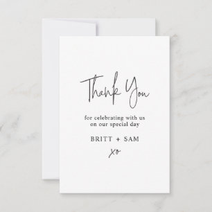 Script manuscrit minimaliste de Merci Mariage
