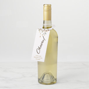 Script manuscrit rustique   Étiquette Bouteille