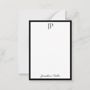Script manuscrit simple Modèle monogramme