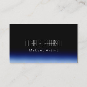 Script maquillage Carte de visite bleu noir