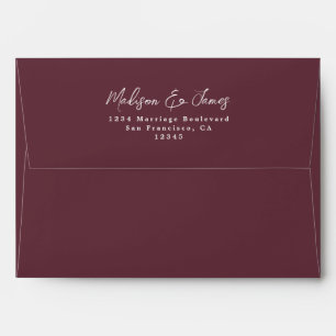 Script Mariage Bourgogne Enveloppe d'adresse de re