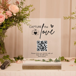 Script Mariage moderne Capture Le code QR d'amour