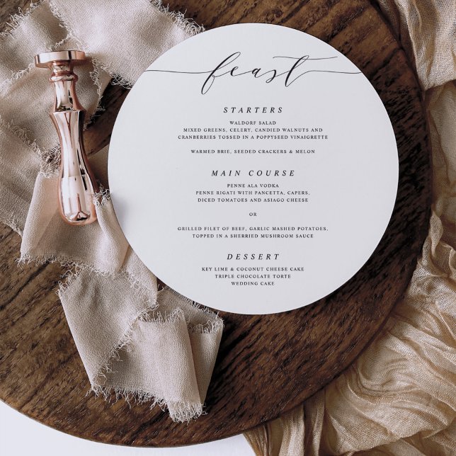 Script Mini Dîner Mariage Menu Décor Carte S105 (Créateur téléchargé)