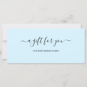Script Minimal Business Gift Certificate