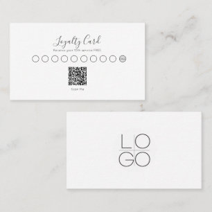 SCRIPT MINIMAL ÉLÉGANT VOTRE CARTE DE FIDÈLE DE CO