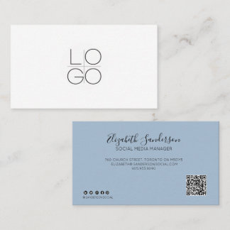 SCRIPT MINIMAL ÉLÉGANT VOTRE Carte de visite DE CO