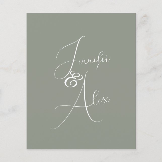 Script Minimalist Photo Collage Thank You Cards (Front)