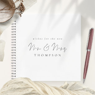 Script minimaliste M. Mme Mariage Livre d'invité