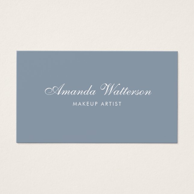 Script minimaliste moderne Dusty Rose carte de vis (Devant)
