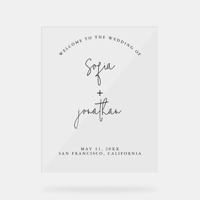 Script minimaliste moderne | MARIAGE (Recto)
