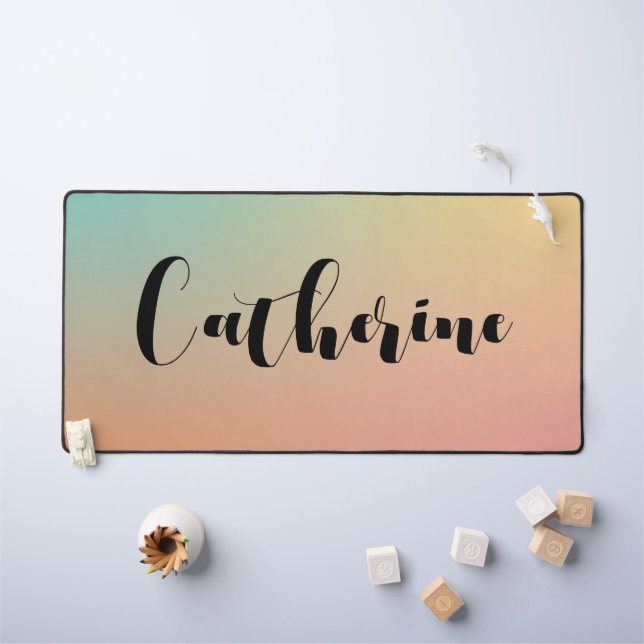 Script minimaliste Pastel Arc-en-ciel (Tableau pour enfants)