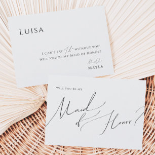 Script minimaliste Whimsical   Carte d'honneur