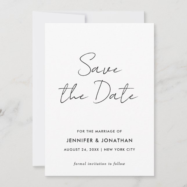 Script Modèle Moderne Simple Noir Et Blanc (Devant)