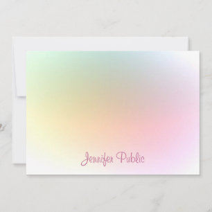 Script Modern Trendy Colourful Template Typography