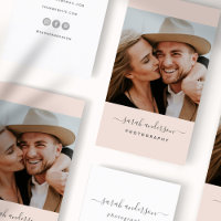 Script Modern Typography Photographer Blush Pink