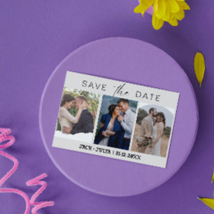 Script moderne 3 Modèles photo Enregistrer la date