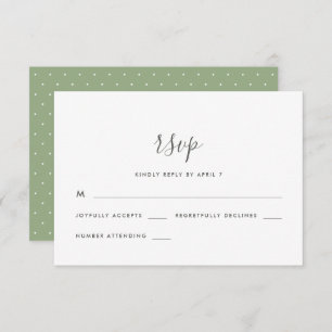 Script moderne avec Dots Mariage Rsvp