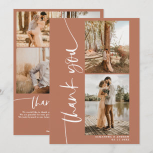 Script moderne boho 5 photos mariage merci