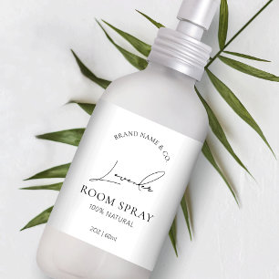 Script moderne chic Simple Logo Chambre Spray bout