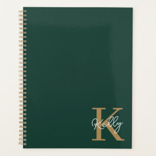 Script moderne Emerald Green Gold