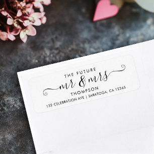 Script moderne futur M.R. et MRS Luxury Elegant