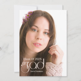 Script moderne I Photo Grad Faire-part