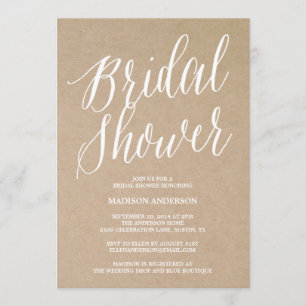 Script moderne Invitation de douche nuptiale