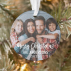 Script moderne Joyeux Noël Photo de famille