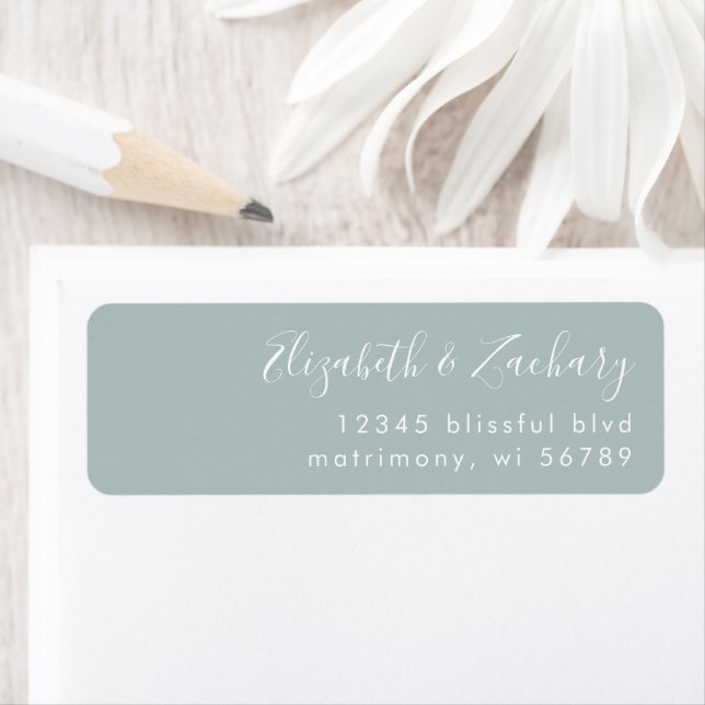 Script moderne Mariage de verre de mer Adresse de  (En situation)