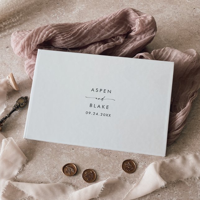 Script moderne Monogramme Mariage livre d'hôtes (Créateur téléchargé)