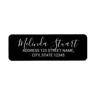 Script moderne noir et blanc