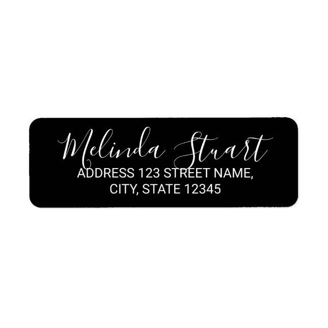 Script moderne noir et blanc (Devant)