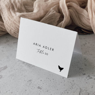 Script moderne Poulet Menu Option Plaque Cartes