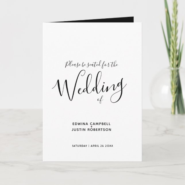 Script mono simple lettrage des programmes de mari (Devant)