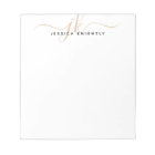 Script Monogram Initials Name Gold Black