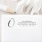 Script Monogram Minimal Return Address Labels