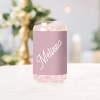 Script monogram, modern pink