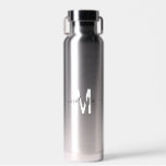 Script Monogram Personalized Name  Water Bottle<br><div class="desc">This design may be personalized in the area provided by changing the photo and/or text. Or it can be customized by clicking Personalize this Template and then choosing the click to customize further option and delete or change the colour of the background, add text, change the text colour or style,...</div>