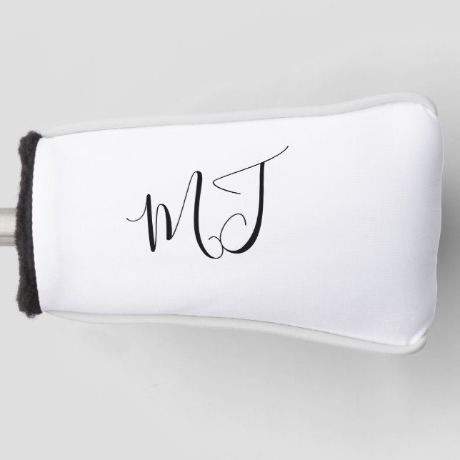 Script Monogram Putter Golf Head Cover (Front)