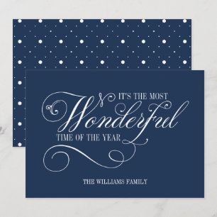 Script Most Wonderful Time Of The Year Holiday Card