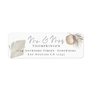 Script Mr and Mrs Pampas Grass Return Name Address
