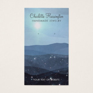 Script Name Blue Mountain Earring Display Card