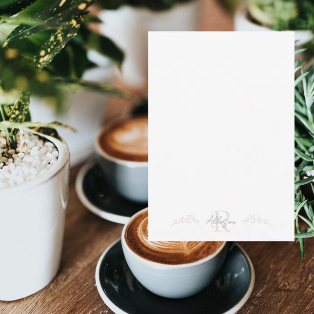 Script Name Custom Delicate Foliage Outline Thank You Card (Creator Uploaded)