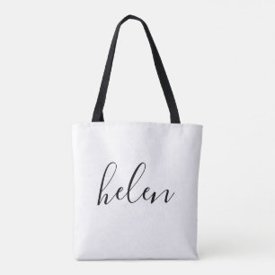 Script Name Custom Personalized Gift Tote Bag